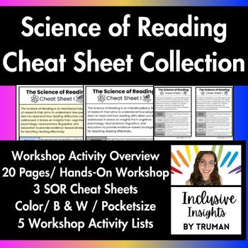 Preview of The Science of Reading Cheat Sheet Collection