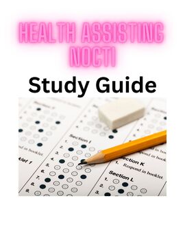 Preview of Packet made from Health Assisting NOCTI practice test in Study Guide