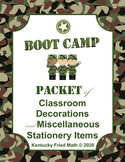 Packet of Boot Camp Decorations & Misc Stationery Items fo