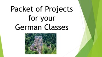 Preview of Packet of German Projects