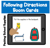 Packing School Supplies Boom Card Freebie