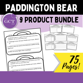 Preview of Paddington Bear: Mini Novel Study Bundle