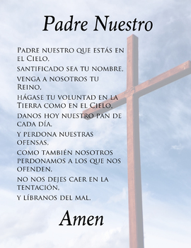 Padre Nuestro Cartel / Our Father Poster by Carola Williamson | TPT