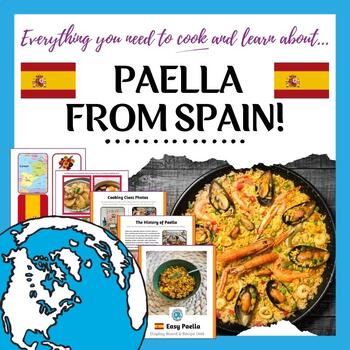 Preview of Paella Cooking Unit / Spain Recipes for Kids / Spain Recipe / Spain Unit