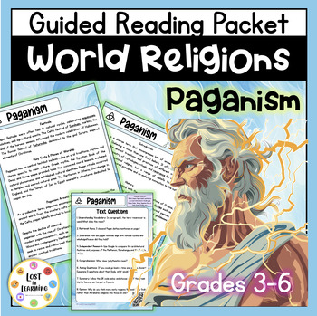 Preview of Paganism || World Religions || Guided Reading Comprehension || Text & Qs