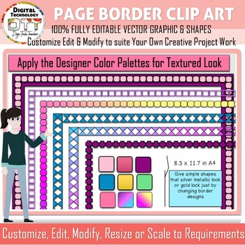 simple corner borders clip art