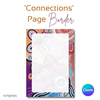 Preview of Page Border | 'Connections' | Canva Template | editable