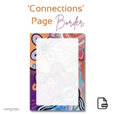 Page Border | 'Connections' | PNG file editable