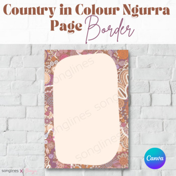Preview of Page Border | 'Country in Colour' | Canva Template | editable