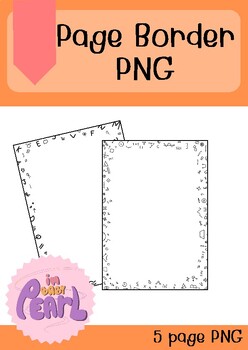 Preview of Page  Border (Math, Planet, English, Flower, Doodle)