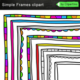 Doodle Borders and Frames Clipart for Commercial Use