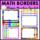 Math Page Borders and Frames for Google Slides and Boom Ca
