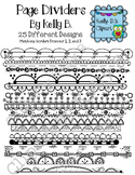 Page Dividers Clipart By Kelly B.