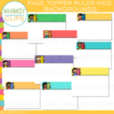 Page Topper Ruler Kids Backgrounds