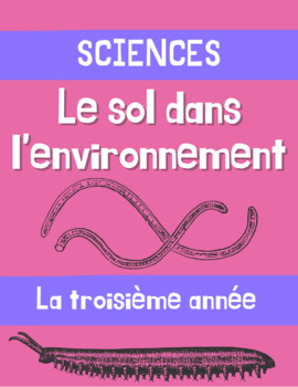 Preview of Page couverture de sciences 3e: le sol dans l'environnement