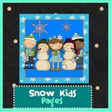 Pages - SNOW KIDS theme - Newsletter Template - For iPads,