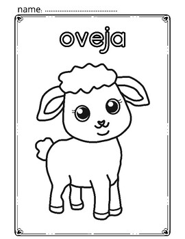 Páginas para colorear de animales de granja - Hojas para colorear.