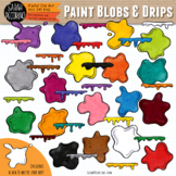 Paint Blobs and Drips Clip Art