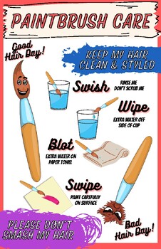 Paint brush poster