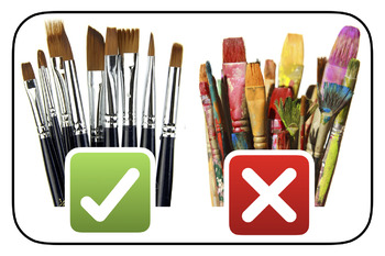 How to Care for Your Art Room Brushes • TeachKidsArt