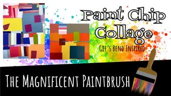 Preview of Paint Chip Collage: Gee's Bend Inspired