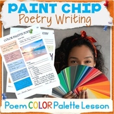 Paint Chip Poetry Writing Activity Packet - Fun ELA Color 