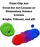 Paint Clip Art - Primary Colors, Secondary Colors, and Mixing