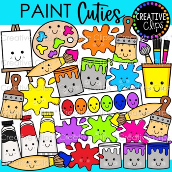 Preview of Paint Cuties (Paint Clipart)