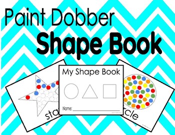 Preview of Paint Dobber Shape Book