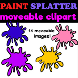 Paint Splatter Moveable Clip Art