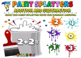 Paint Splatters Addition and Subtraction