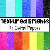 Paint Textured Bright Colors Digital Papers