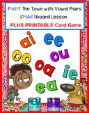 Paint The Town with Vowel Pairs SMARTboard PLUS Printable 