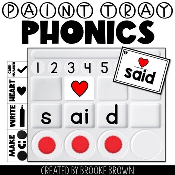 Preview of Paint Tray Phonics: Hands-on Science of Reading, Small Group Reading, Centers