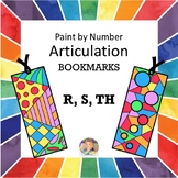 Paint by Number Articulation Bookmarks R, S, TH
