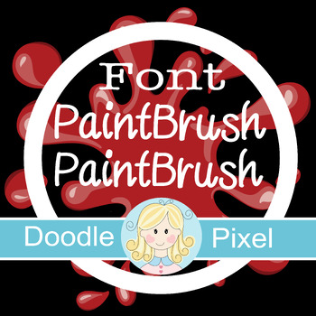Preview of PaintBrush font with a single liciense for commercial use.