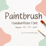 Paintbrush Handwritten Font-File Downloads for OTF, TTF and WOFF