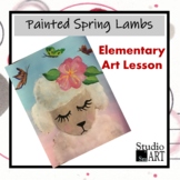 Painted Spring Lamb Art Lesson