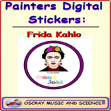 Painters Digital Stickers for Distance Learning: Frida Kahlo