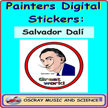 Preview of Painters Digital Stickers for Distance Learning: Salvador Dalí