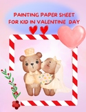 Valentine's day love letter writing and coloring activities.