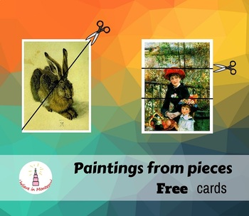 Preview of Paintings Art Puzzles Activity