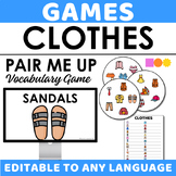 Pair Me Up - Vocabulary Activities - Spot It Inspired - Clothes
