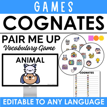 Preview of Pair Me Up - Vocabulary Activities - Spot It Inspired - Cognates