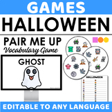 Pair Me Up - Vocabulary Activities - Spot It Inspired - Halloween
