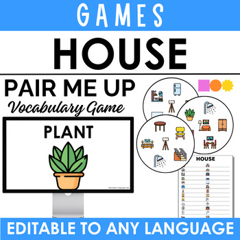 Preview of Pair Me Up - Vocabulary Activities - Spot It Inspired - House