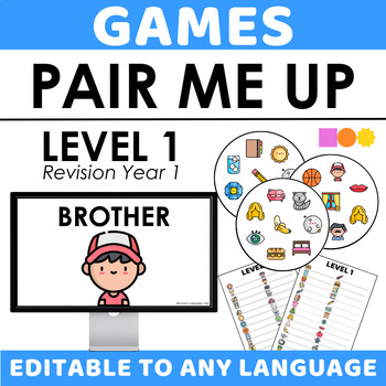 Preview of Pair Me Up - Vocabulary Activities - Spot It Inspired - Revision Year 1 Game