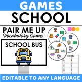 Pair Me Up - Vocabulary Activities - Spot It Inspired - School