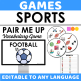 Pair Me Up - Vocabulary Activities - Spot It Inspired - Sports