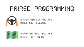 Preview of Pair Programming Roles Poster/Slide/Printable {code.org}